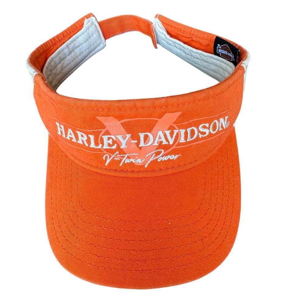 Harley-Davidson Visor, Adjustable, Womens, Orange & Tan